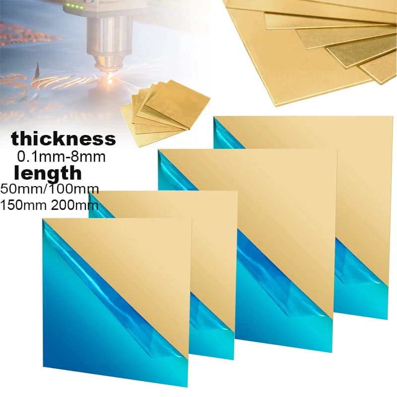 1 pièce de découpe de tôle en laiton, cadre CNC, modèle moule, bricolage épaisseur 0.1mm 0.5mm 1.5mm 2mm 3mm 4mm 6mm 8mm