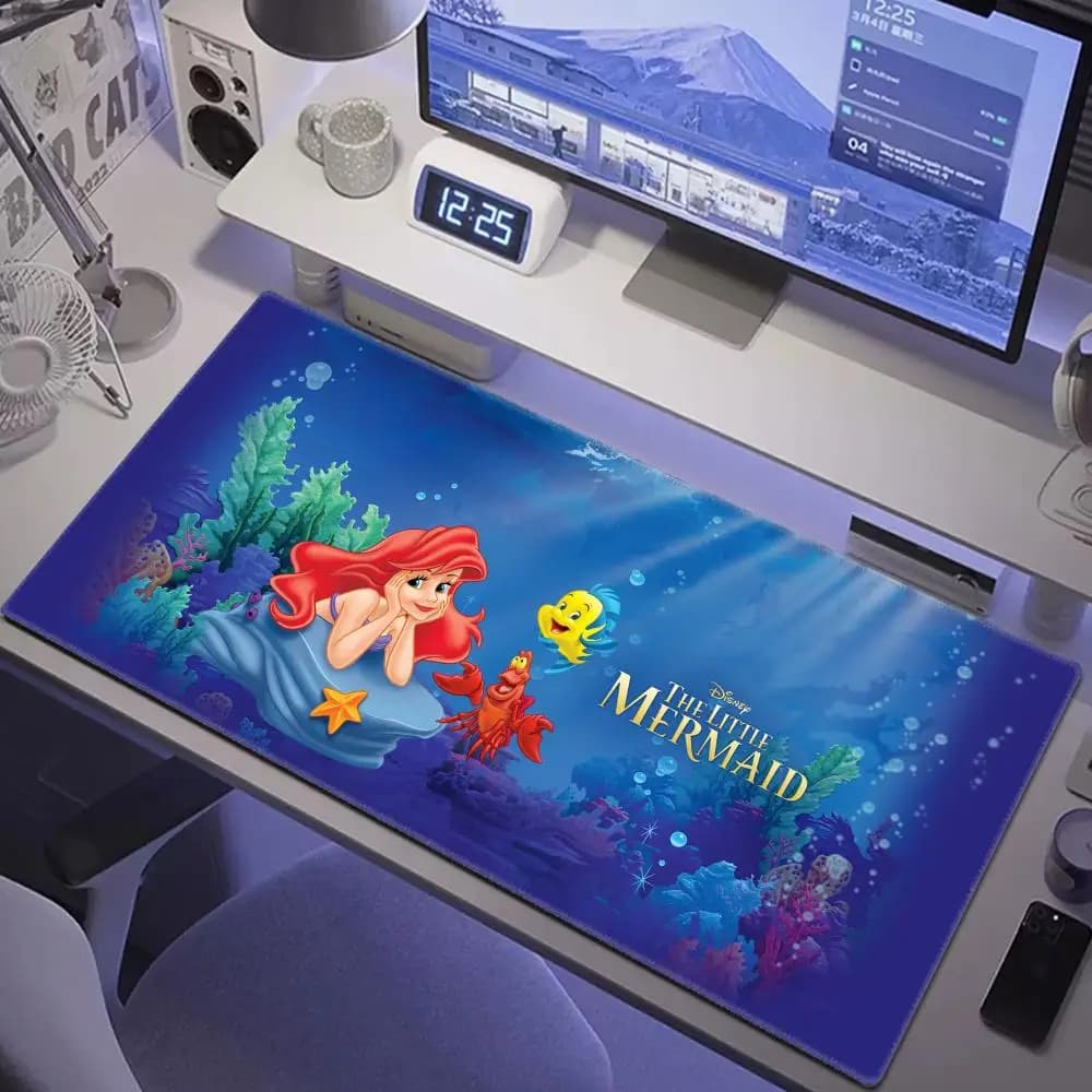 La Petite Sirène Disney Ariel Princess Mouse Sub, Polymères de bureau, Table, Clavier, Coussin pour ordinateur portable, Non ald DeskSub