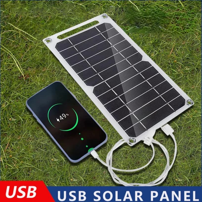 Panneau solaire USB étanche, 1 à 14 pièces, pour randonnée en plein air, Camping, batterie Portable, batterie de chargement pour téléphone
