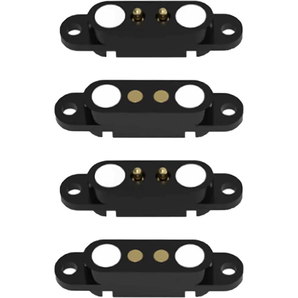 2 ensembles de connecteurs Pogo Pin à ressort magnétiques 2A à 2 broches – Ingénierie de précision pour les tests de chargeur sans fil et