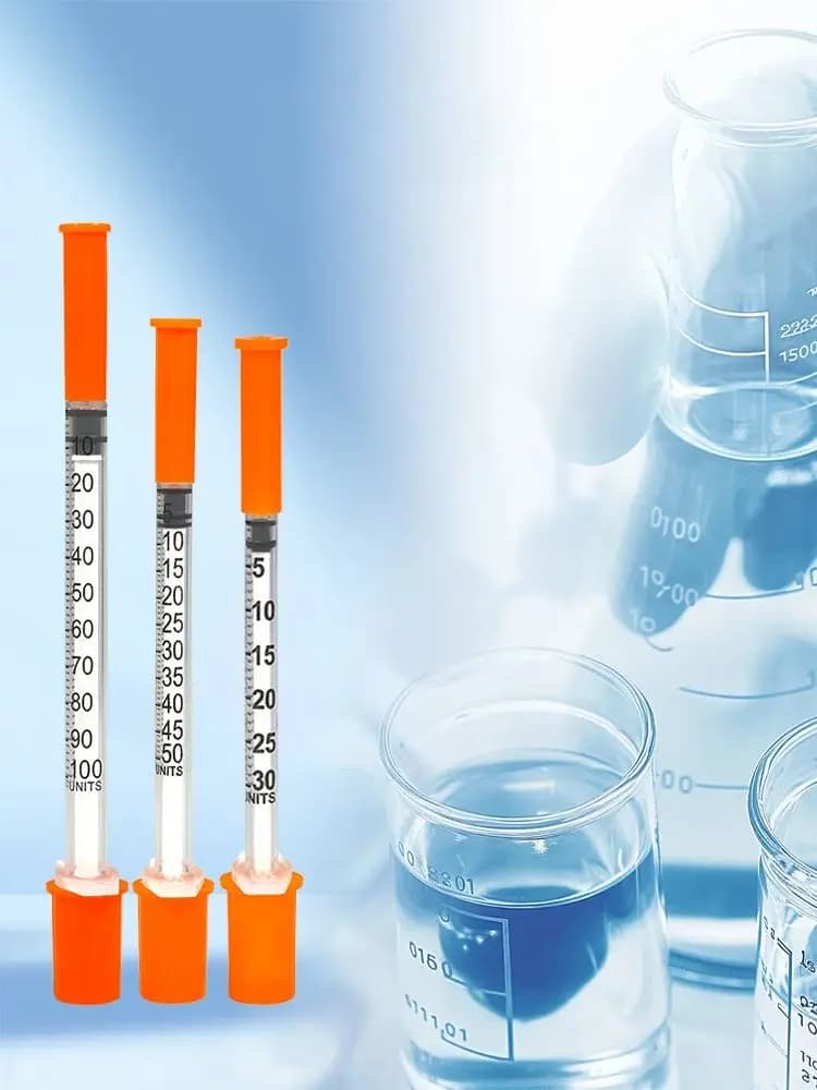 Ensemble de 30 seringues à insuline stériles de petite capacité (0,3 ml/0,5 ml/1 ml), emballées individuellement, pour les soins des animaux et