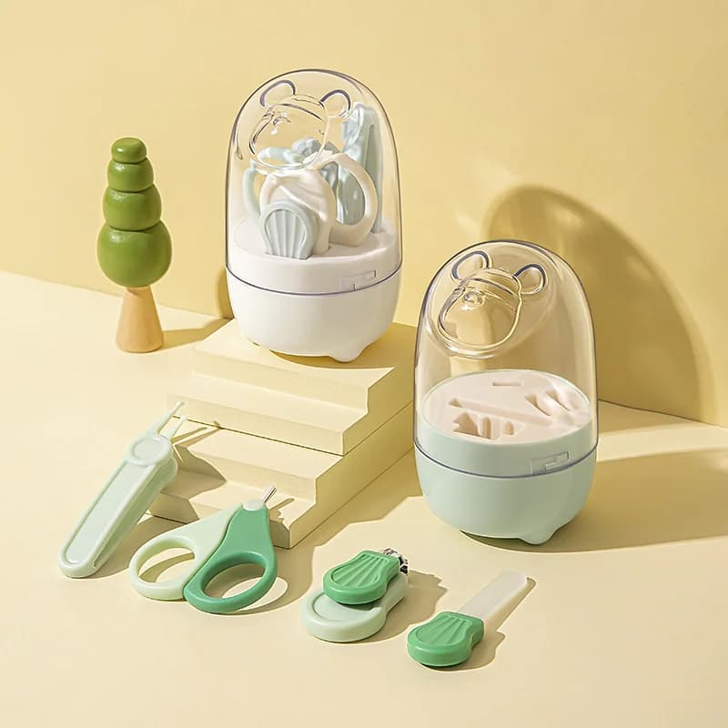Ensemble de ciseaux à ongles pour bébés nouveau-nés, coupe-ongles pour bébés, sûrs pour les nourrissons et les jeunes enfants, anti-pincement