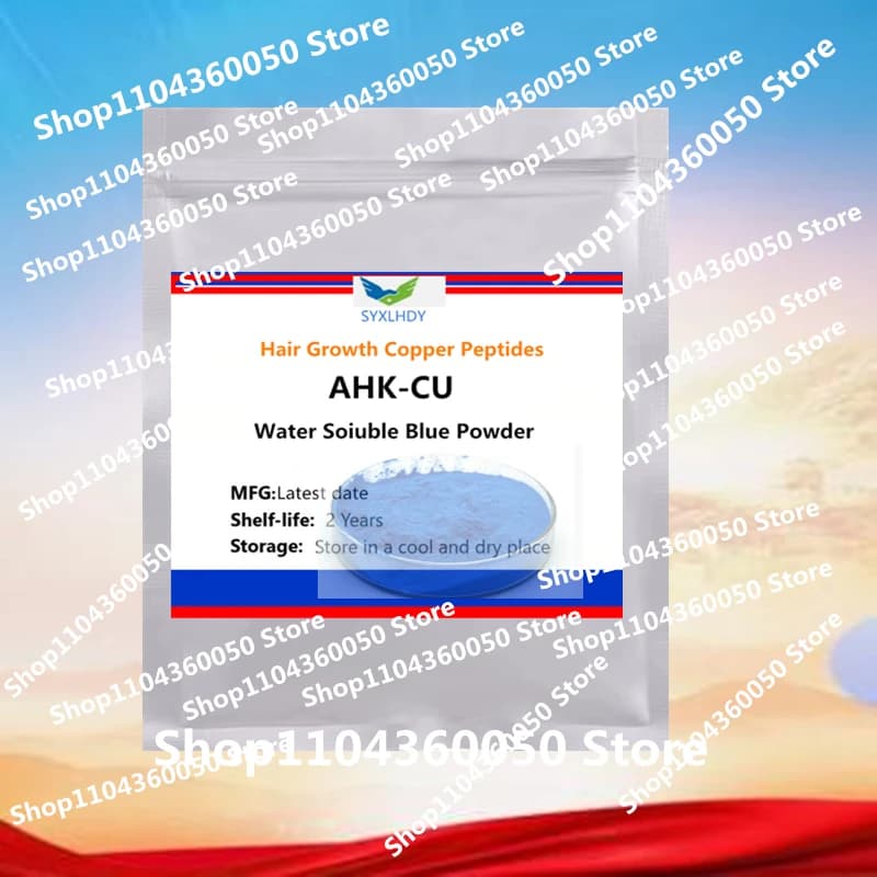 Sac en aluminium AHK-CU personnalisé pour la croissance des cheveux, paquet intérieur de poudre de Peptides de cuivre, sac en plastique à Double