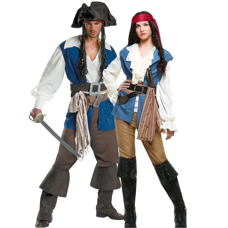 Uniformes d'Halloween 7.5 pour Couples, Maquillage, Vêtements pour Femmes, Costumes de Jeu pour Adultes