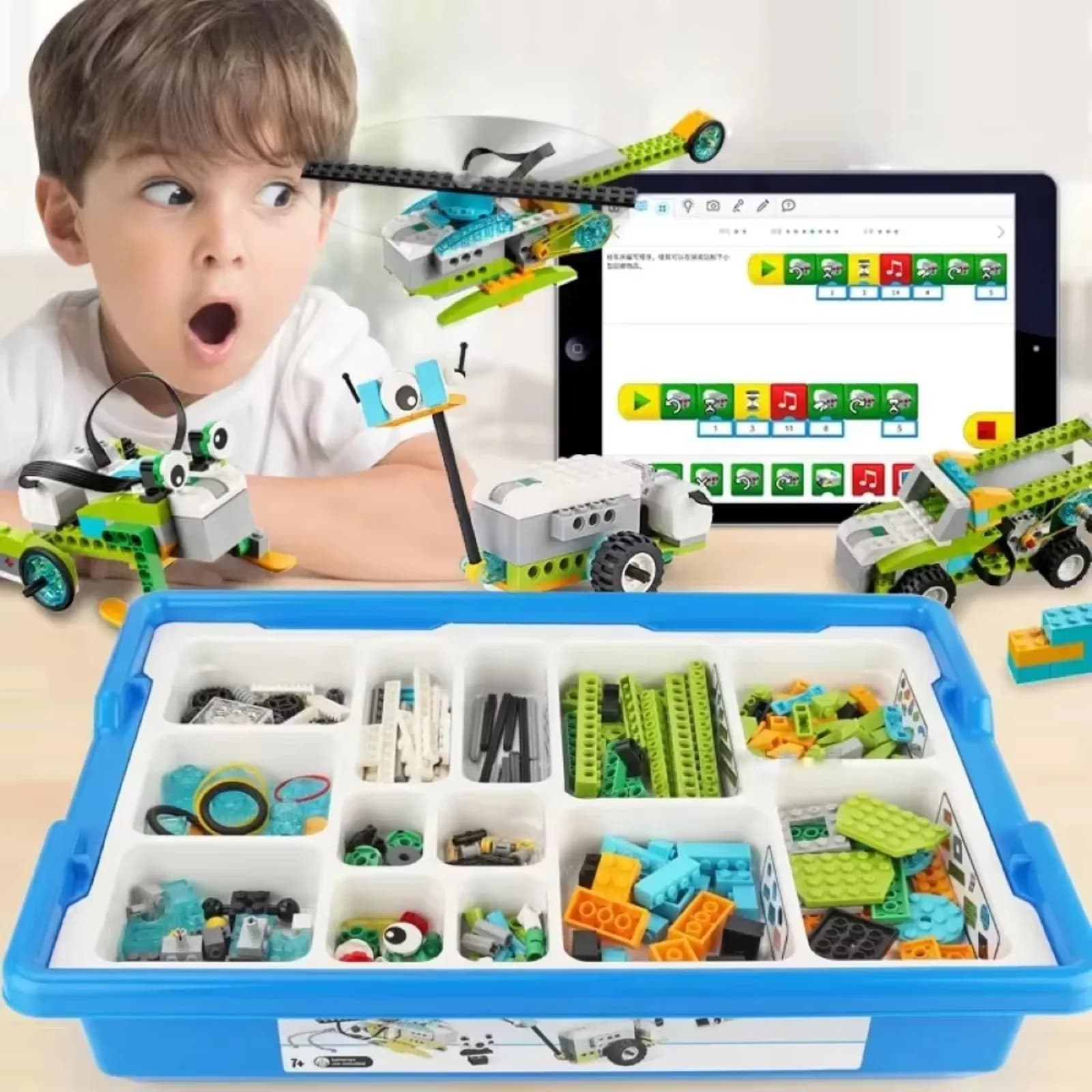 Kit de blocs de construction éducatifs STEM 280 pièces avec capteurs électroniques pour la programmation des robots
