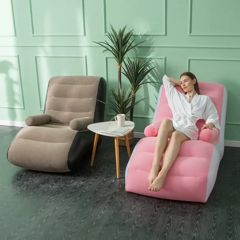 1Pc gonflable paresseux canapé maison loisirs mode confortable gonflable Air lit de couchage intérieur pliable lit loisirs canapé