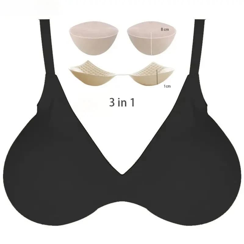 Soutien-gorge Push Up Ultra épais de 9CM pour femmes, petite poitrine réglable, sous-vêtements rembourrés, rehausseur respirant, tasse de chignon