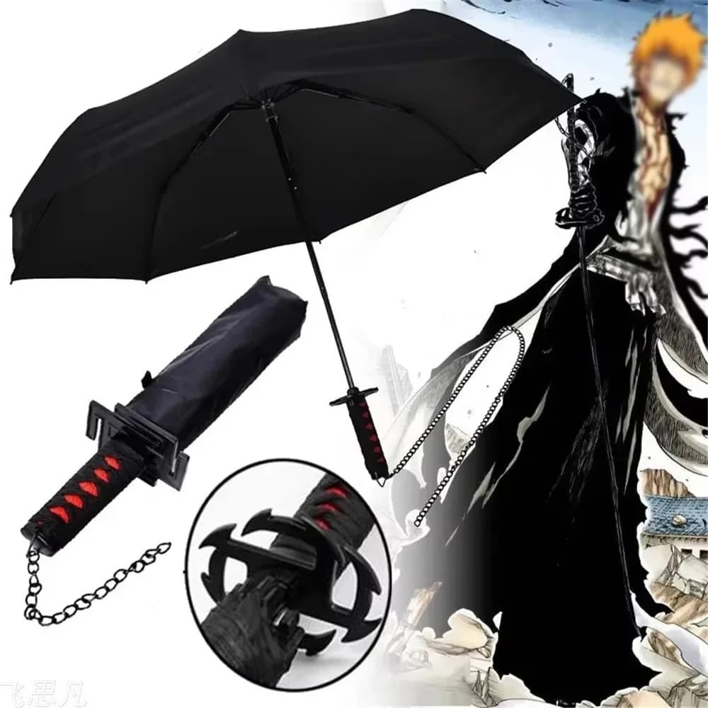 Wiltshire-Parapluie Épée avec décennie age UV, Parasol Noir, Kurosaki Ichigo, Taille Réelle, Japonais Katana Sabre, Anime