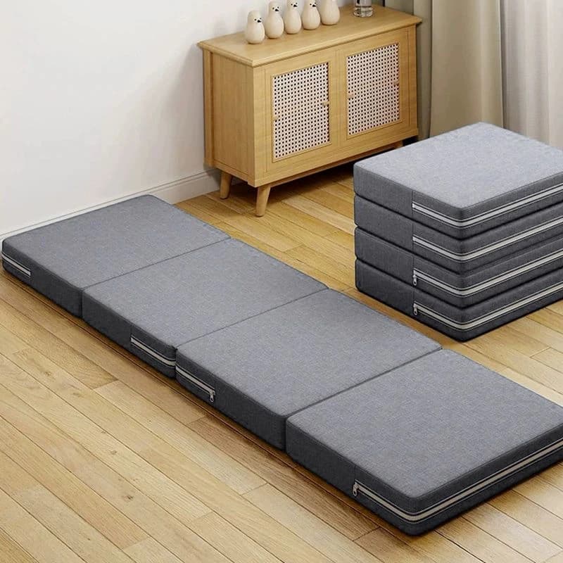 Matelas en éponge au Design à quatre plis, pour bureau, pause déjeuner, lit Simple, tapis Simple, Tatami, coussin de Yoga, matelas pliant japonais