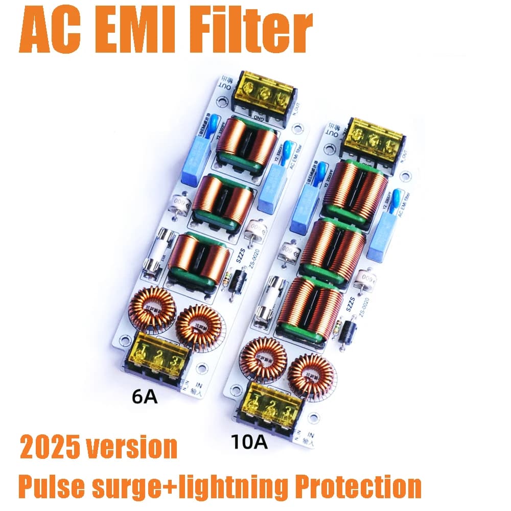 Filtre EMI AC 6A 10A, suppresseur d'interférence électromagnétique à 4 étages, amplificateur Audio EMC de puissance, purificateur de courant