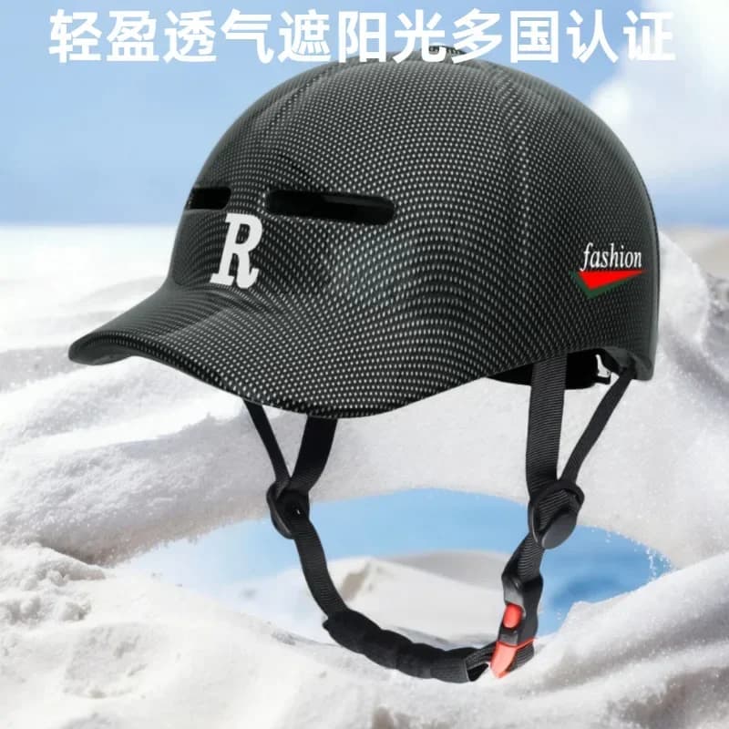 Casque de vélo quatre saisons, casquette de poire intégrée, casque de moto, skateboard, patinage à roulettes, baseball, loisirs, équitation
