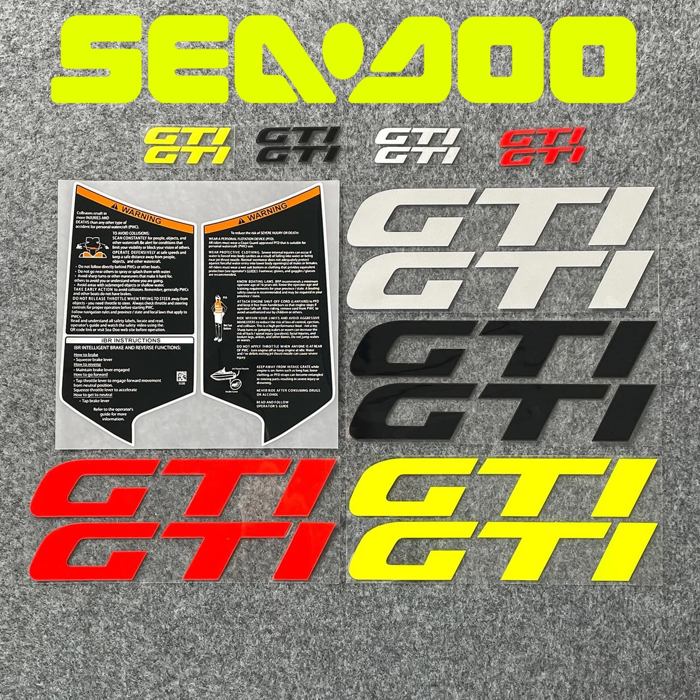 Autocollants pour BRP SEADOO GTI 130, autocollants pour jet ski, autocollants en vinyle, accessoires SE90 SE130 SE170, décorations pour bateau