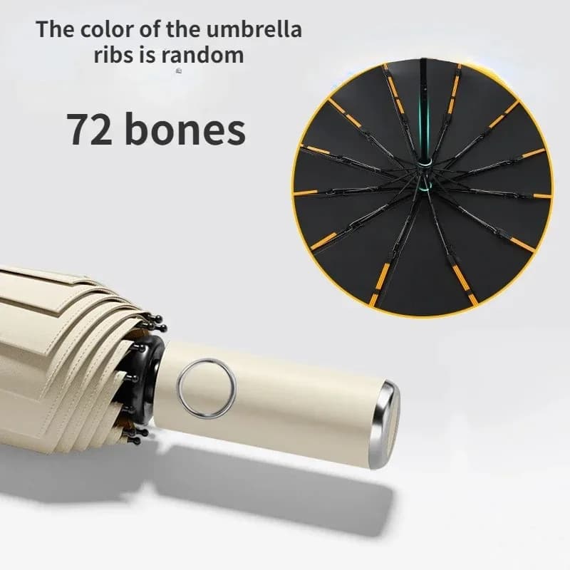 72 os Super fort coupe-vent pliant automatique hommes parapluie renforcé grand imperméable Protection solaire parapluies femmes