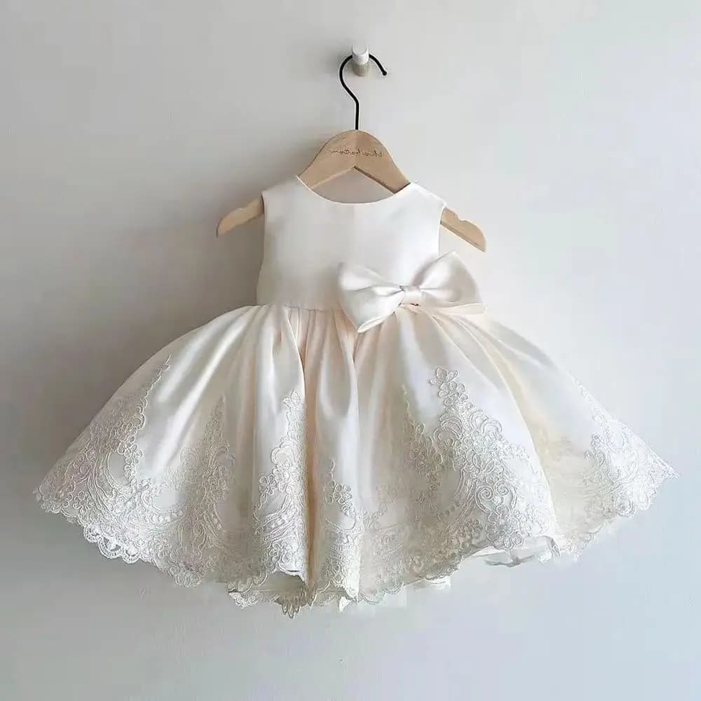 Robes élégantes pour filles, robe de soirée de noël en dentelle unie, vêtements de princesse pour anniversaire, mariage, nouvel an, 1-6T