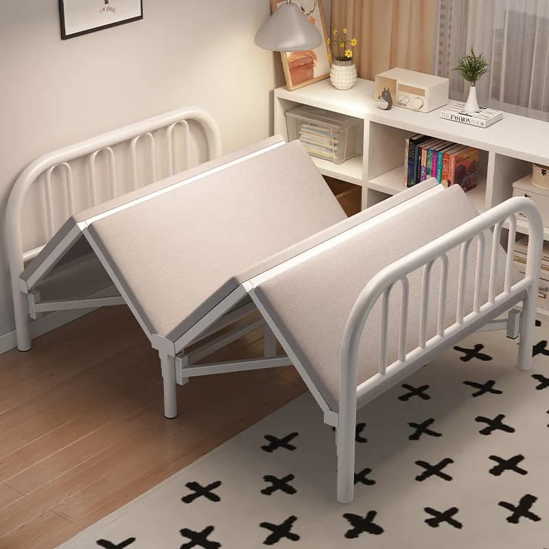 Lit pliant lit simple lit double simple 1.2 mètres pause déjeuner domestique petit dortoir adulte 1.5 mètres plaque dure