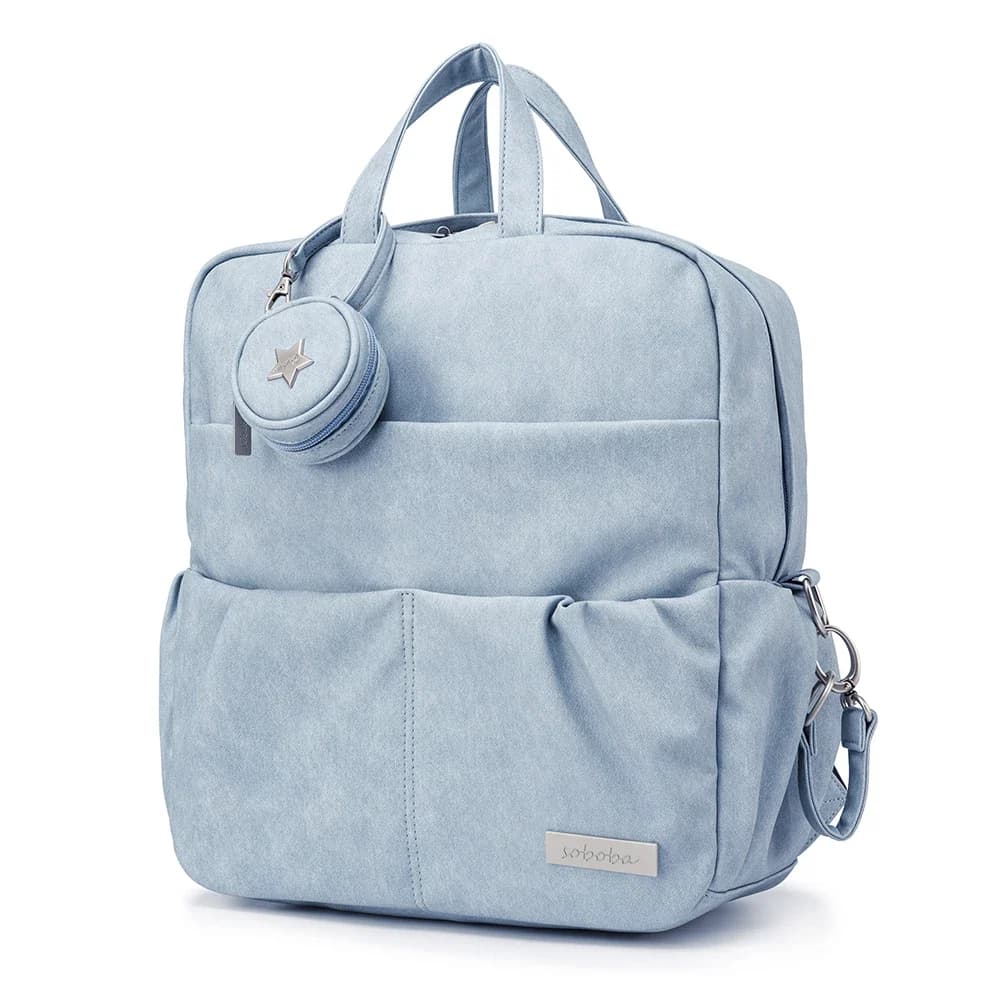 Soboba nouveau sac à dos à couches pour nouveau-né bébé grande capacité sac à couches étanche avec porte-sucette sacs à couches élégants