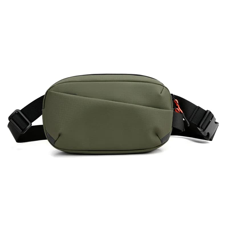 Sac à bandoulière Oxford élégant pour hommes – Sac de poitrine de sport à bandoulière multi-usage, sac de taille compact et léger, sac de