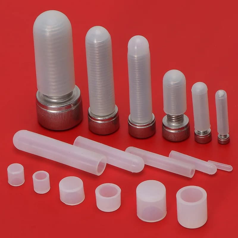 Couvercle de vis bouchons en caoutchouc et Silicone couvercle de capuchon de manchon en Silicone thermostabilité à haute température Protection du
