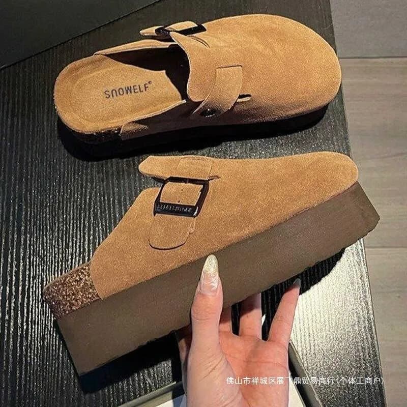 Chaussures mules pour femmes, pantoufles d'été, sandales de plage, robe à la mode, nouvelles diapositives de marche, 2024