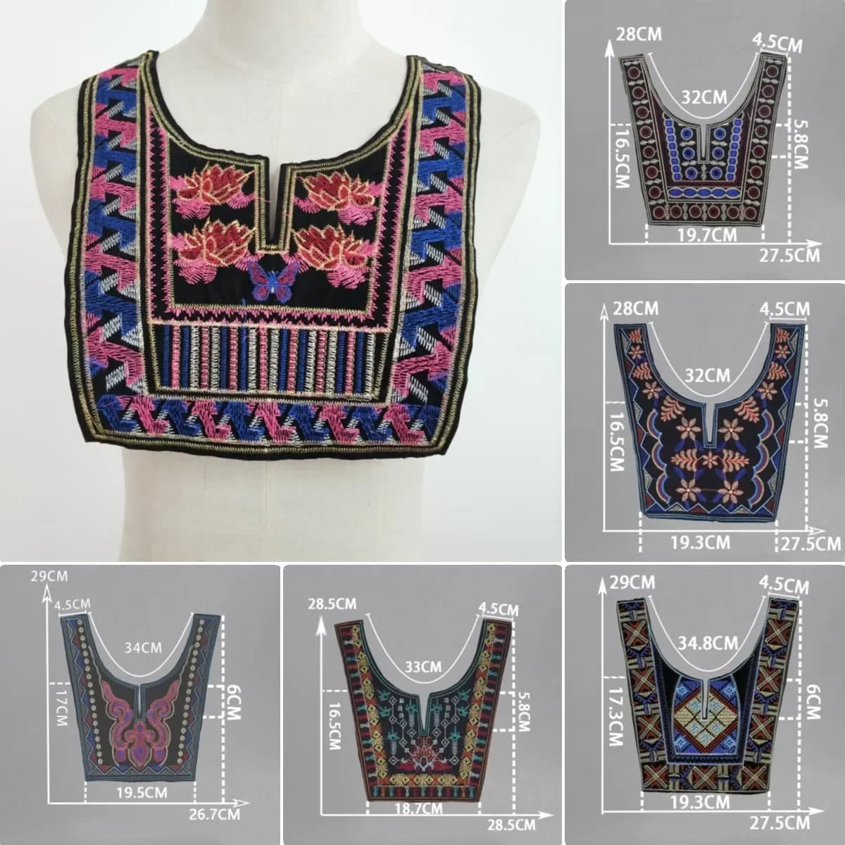 Dentelle polyester cousue bricolage, style ethnique, littérature, bord en dentelle, accessoires vestisensdécoratifs, ventes en gros, 1-10 pièces