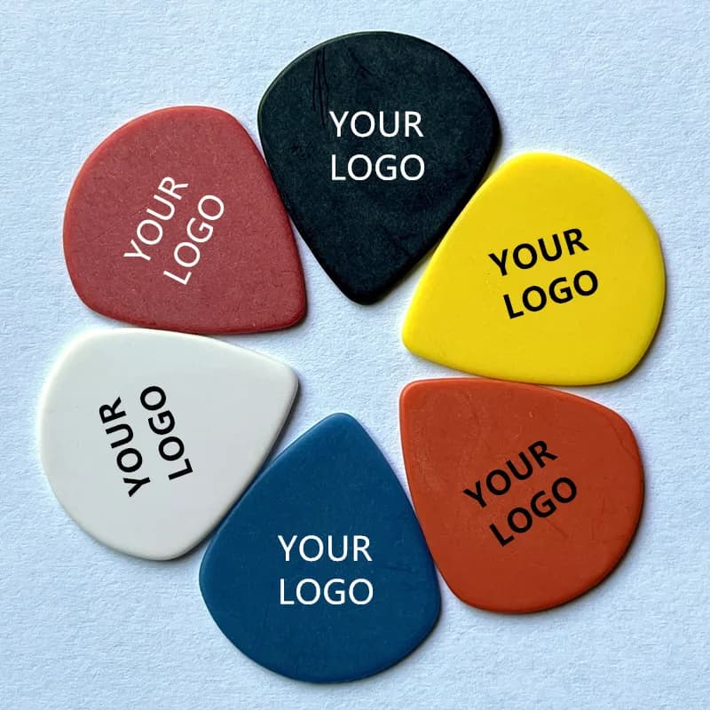 Plectres de guitare avec Logo personnalisé de qualité supérieure, 100 pièces, en forme de JAZZ III, pom delrin