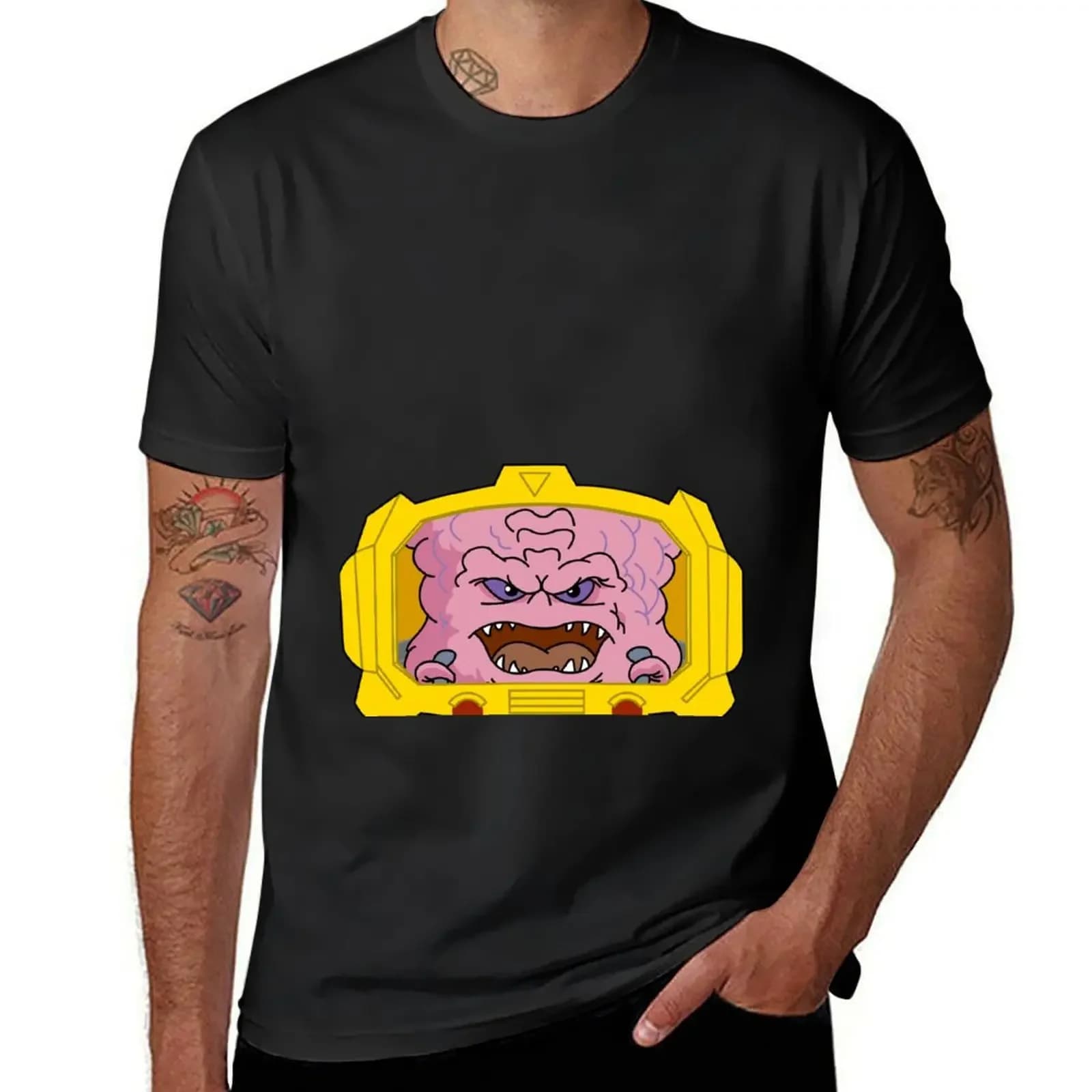 Krang! T-shirt imprimé animal pour garçon, vêtement de protection