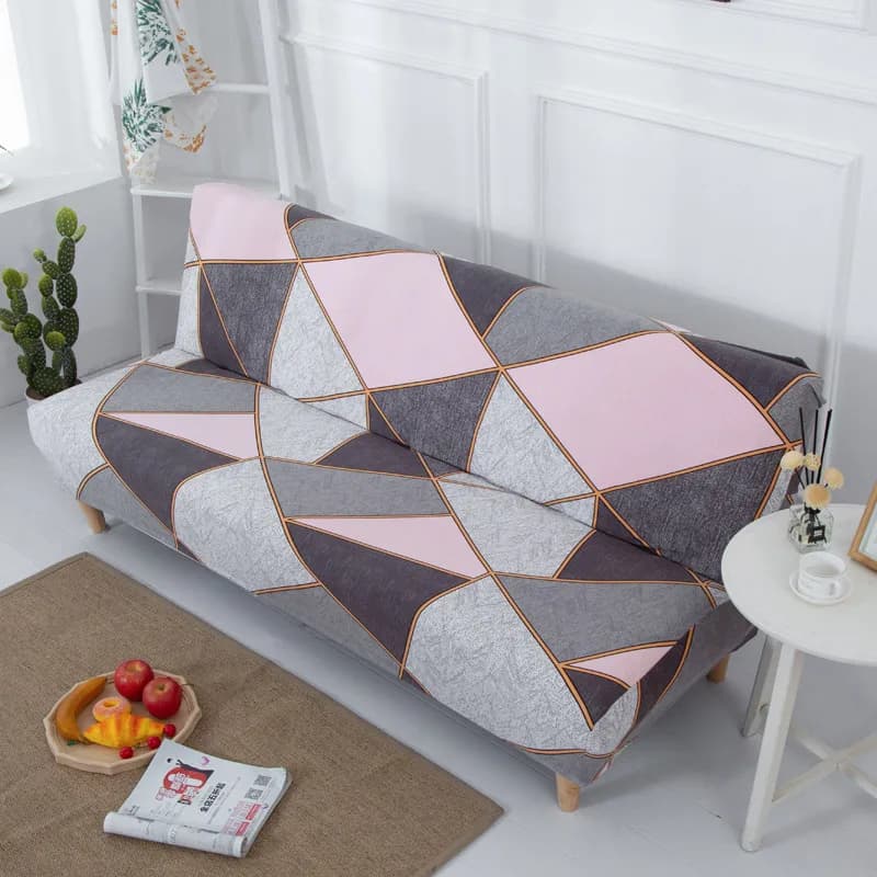 Juste de canapé-lit sans accoudoirs lavable pour salon, futon pliant, housse de canapé 3 places, lavable, perfectionnée