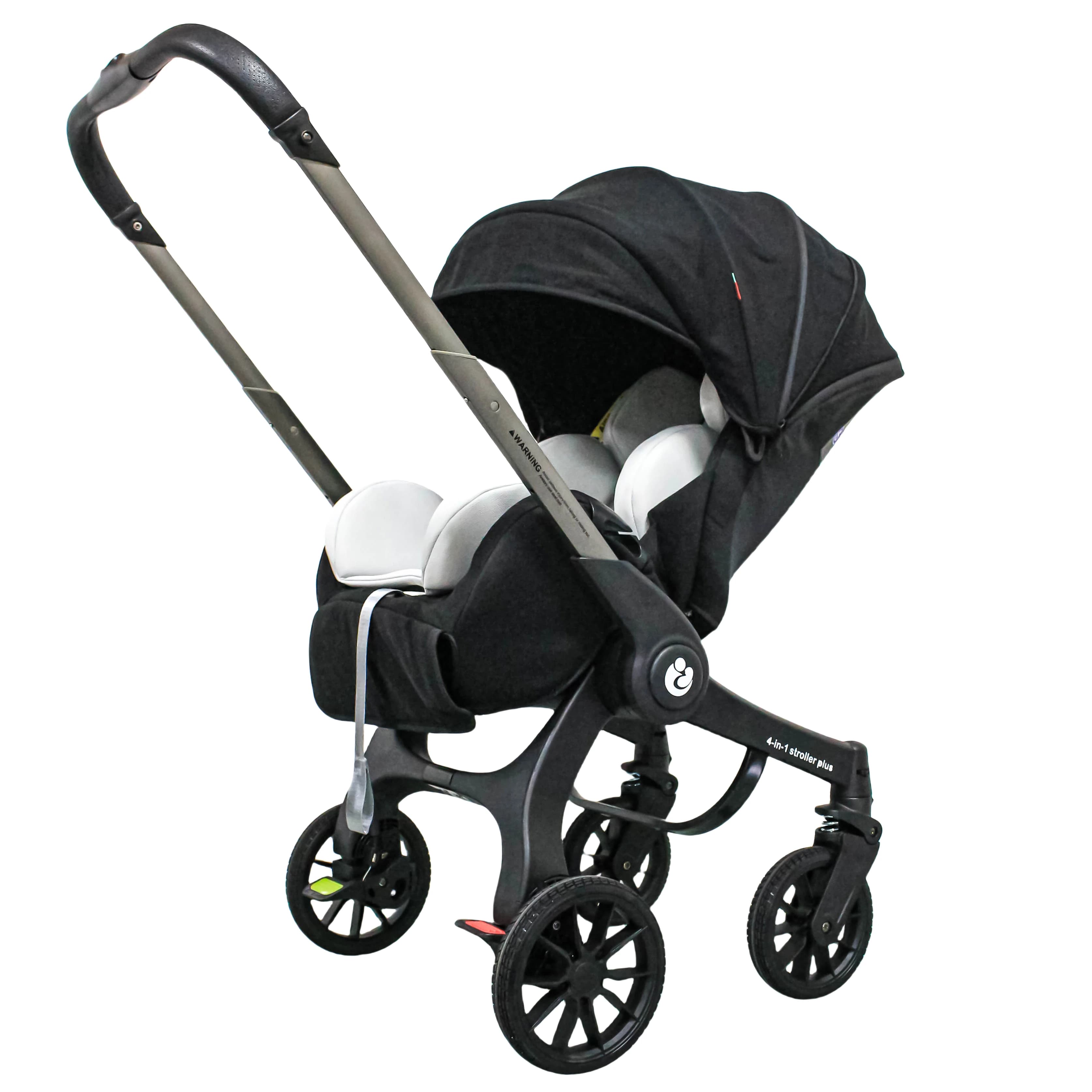 Poussette bébé 4 en 1 bidirectionnelle multifonctionnelle pour nouveau-né, siège de type panier pliable 3 en 1, landau de voyage léger