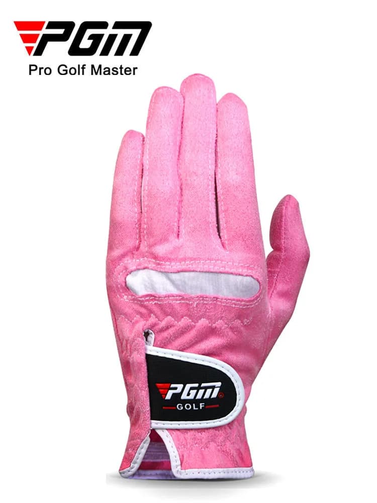 1 paire de gants de golf pour femmes, en tissu microfibre doux, respirants, antidérapants, gants de protection, accessoire de golf ST009