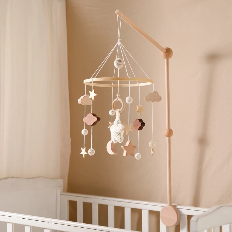 Bébé nuage hochets berceau Mobiles jouets 0-12 mois cloche boîte musicale nouveau-né lit cloche enfant en bas âge hochets carrousel pour jouet