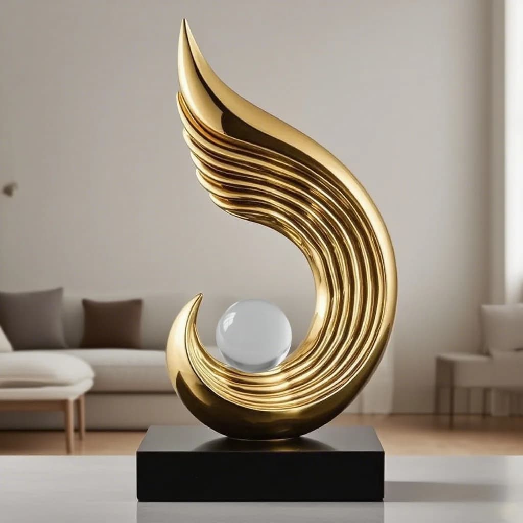 1Pc Feng Sheng Shui Qi décoration armoire à vin décoration lumière luxe haut de gamme salon meuble TV haut de gamme artisanat maison vitrine