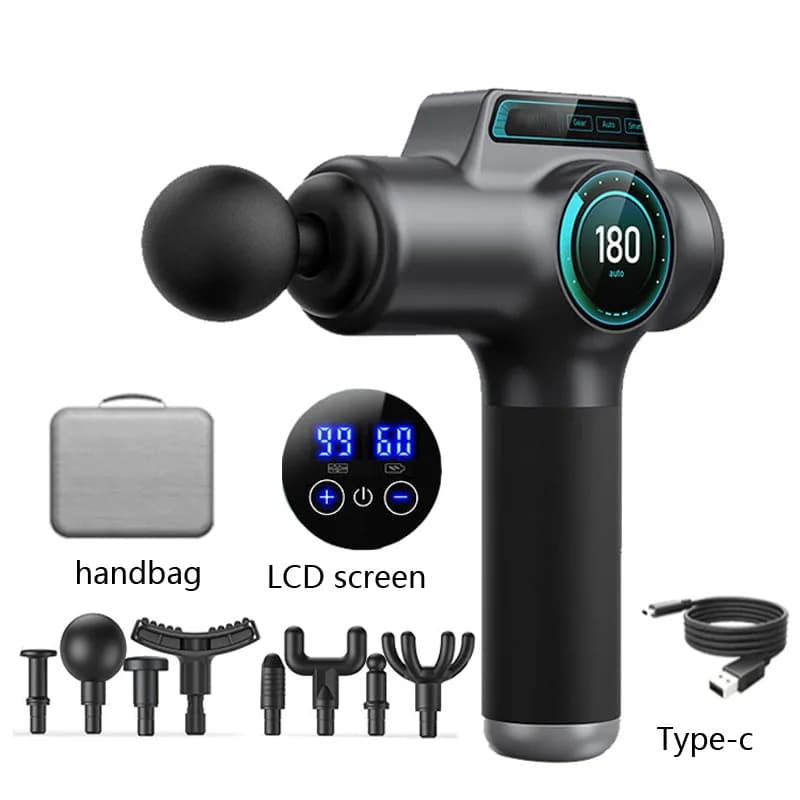 Pistolet de Massage électrique à 99 niveaux, appareil de relaxation musculaire profond, équipement de Fitness, réduction du bruit, pour hommes et