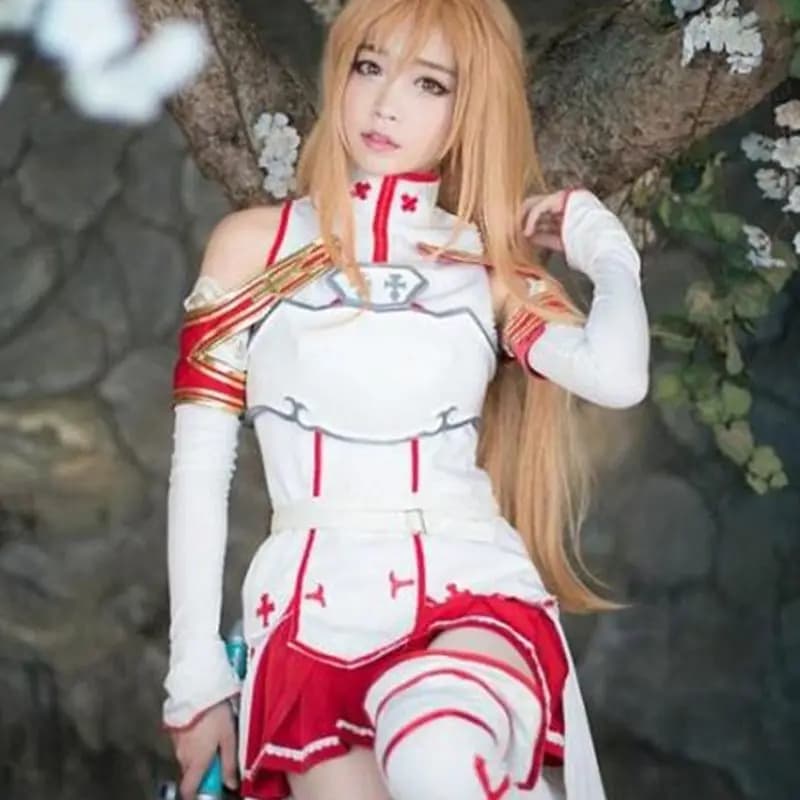Perruque complète de cosplay pour femmes, Anime sword art en ligne asuna yuuki, costumes pour Halloween are your battle suit