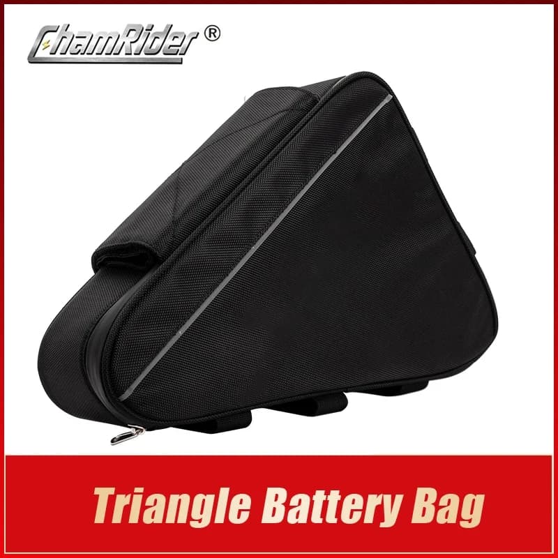 Sac de batterie triangulaire pour vélo électrique, sacs triangulaires à cadre noir, 36V, 48V, 60V, 72V, charge maximale 126 cellules