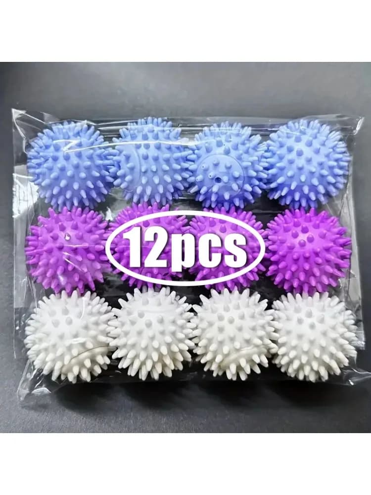 Boules à linge magiques Anti-enroulement, 1 à 12 pièces, boule de nettoyage de séchage, réutilisable, Machine à laver domestique, adoucisseur de
