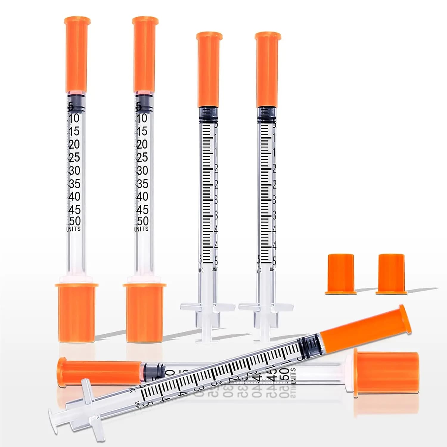 Seringue vétérinaire jetable en plastique avec aiguille, 0,5 ml/1 ml, 30/15/5 pièces, adaptée aux animaux de compagnie et aux animaux d'élevage,