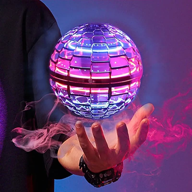 Boule volante Boomerang Flyorb magique avec lumières LED, Drone Hover Ball Fly Nova Orb, Spinner volant, jouets Fidget, cadeau pour enfants