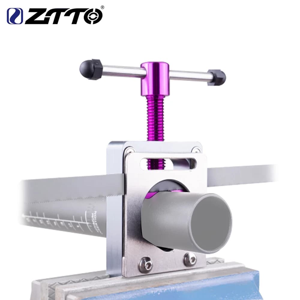 ZTTO vélo Tube en Fiber de carbone scie à découper outil de guidage fourche de vélo barre de direction tige de selle guidon support de coupe pour
