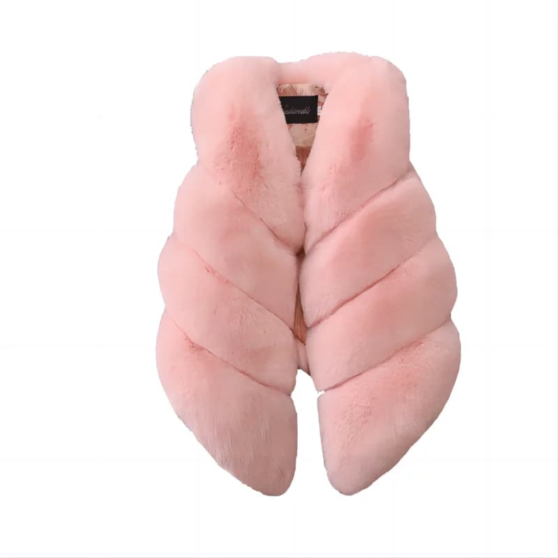 Enfants filles fausse fourrure gilet automne et hiver mode épais chaud coloré gilet vêtements d'extérieur pour enfants bébé fille vêtements de