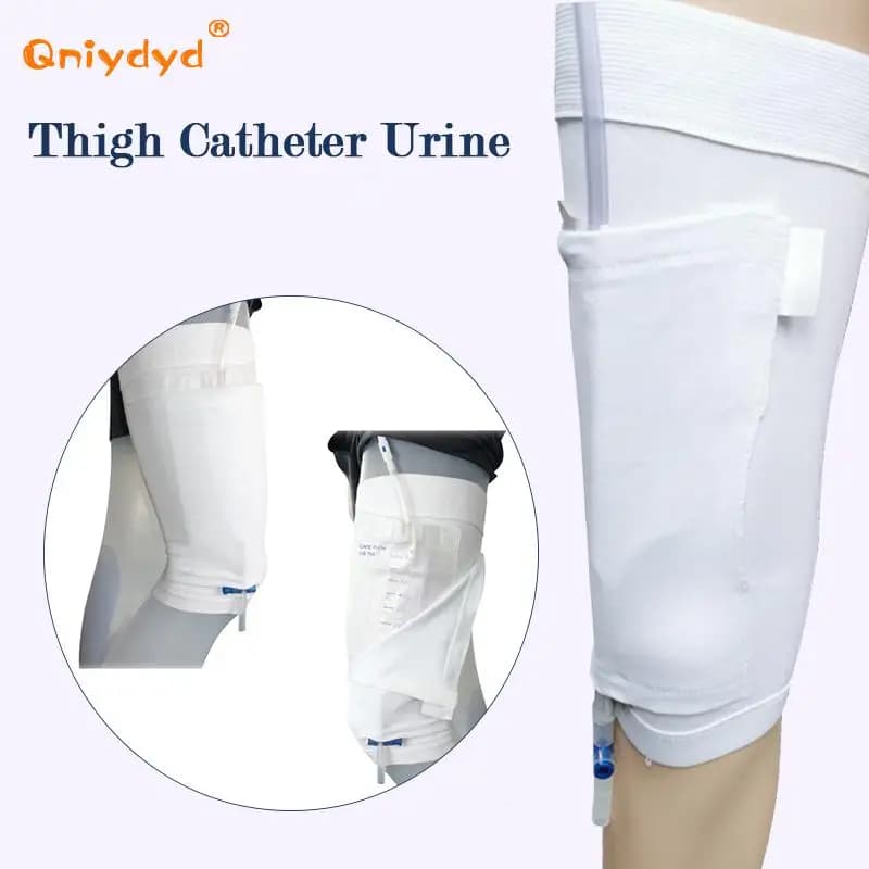 Support de poche pour poche à urine à fixer sur la cuisse pour l'incontinence urinaire