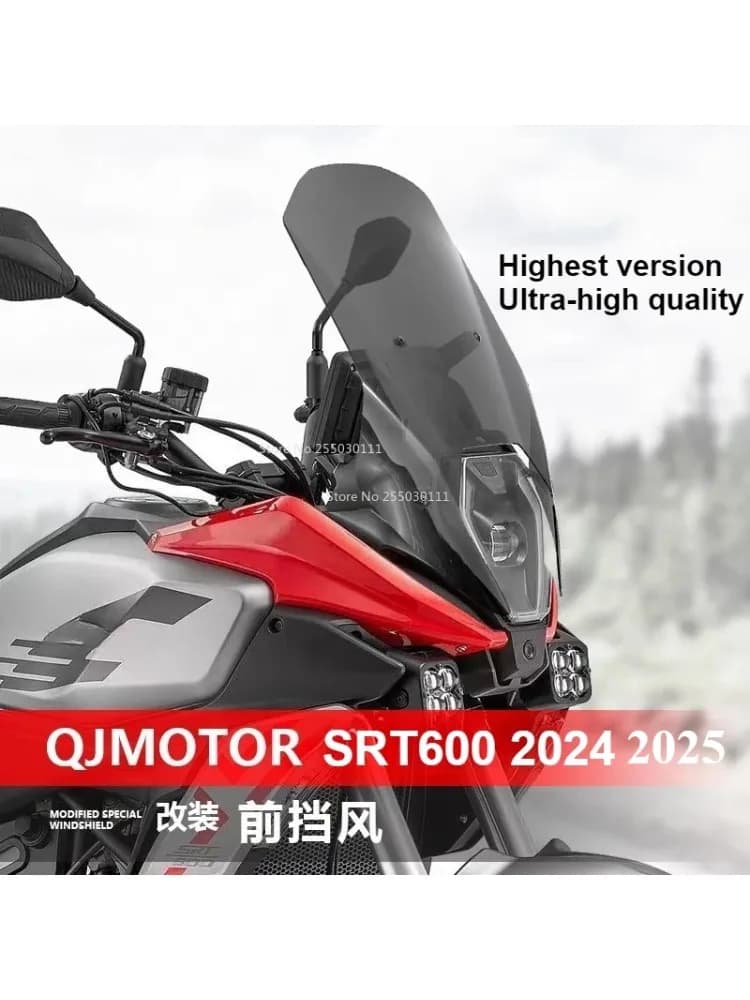 Pare-brise avant de modification de moto pour QJMOTOR 600SRT 2024 / 2025 600srt 600 SRT