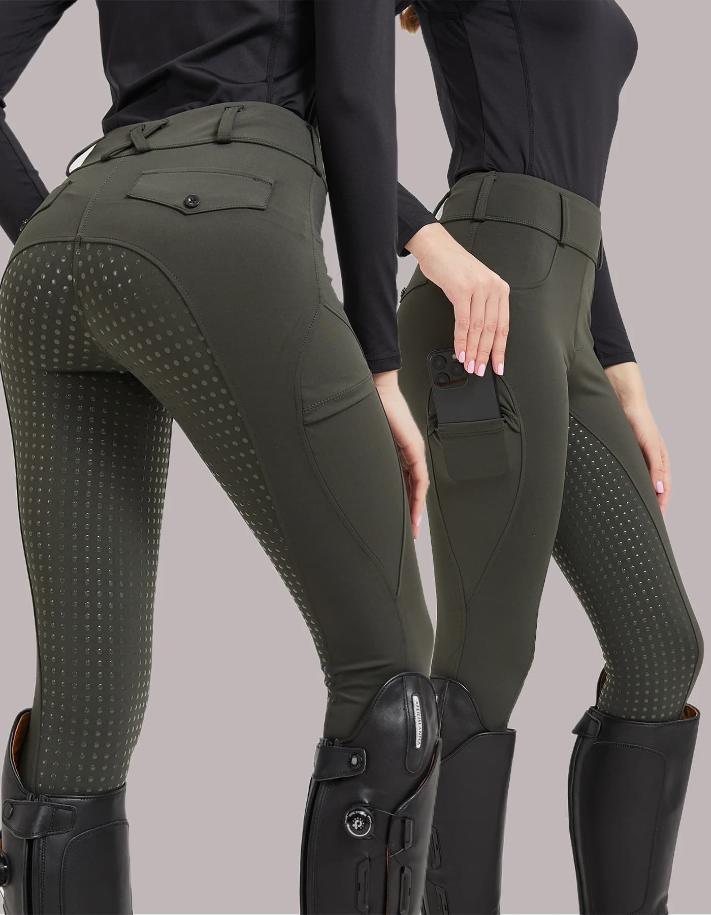 Pantalon d'équitation professionnel en silicone, antidérapant, séchage rapide, serré, pantalon de sport de cyclisme pour exammes équestres
