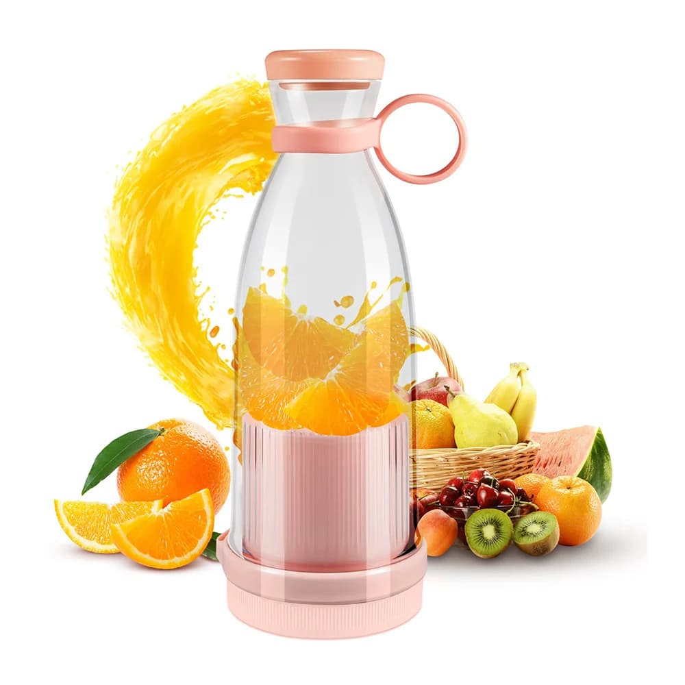 Mélangeurs rechargeables, presse-fruits frais, bleu/rose, bouteille de jus Portable Usb, Mini mélangeur électrique rapide, Machine à glaçons pour