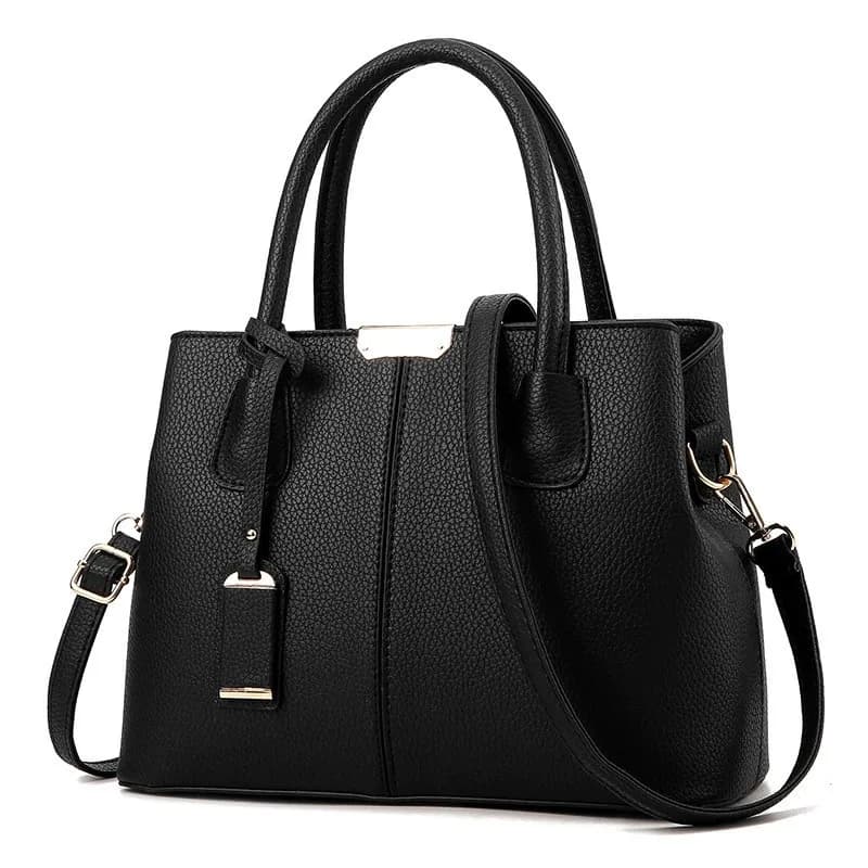 Sac à main façonnant en cuir PU, sac à bandoulière fourre-tout élégant et polyvalent, sac à bandoulière de grande capacité avec bretelles