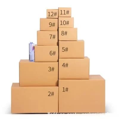 Boîtes en papier ondulé, lot de 10 pièces, 3 boîtes en Carton pour cadeau d'avion, emballage dur pour T-shirt