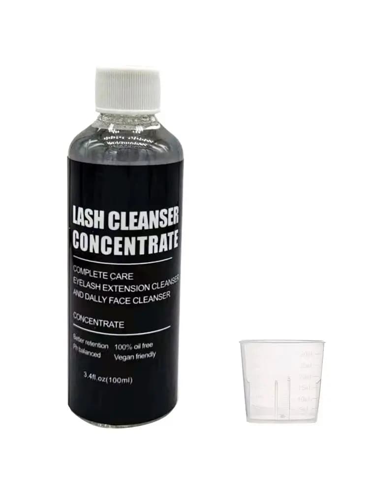 Kit concentré de shampoing pour extensions de cils 100ml, mousse nettoyante pour cils, doux pour le nettoyage quotidien du visage et des cils