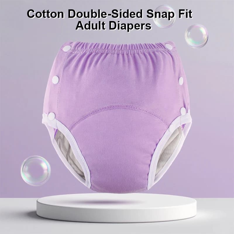 Pantalons d'incontinence pour adultes, lavables et réutilisables, couches en tissu de grande taille pour Patients, hommes et femmes âgés, 1 pièce