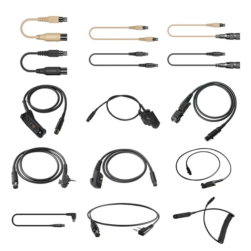Radio PTT V20 V60 double talkie-walkie KN6 connexion câble de Conversion de données pour AMP/C3 U174/uNATO Etc casques Standard