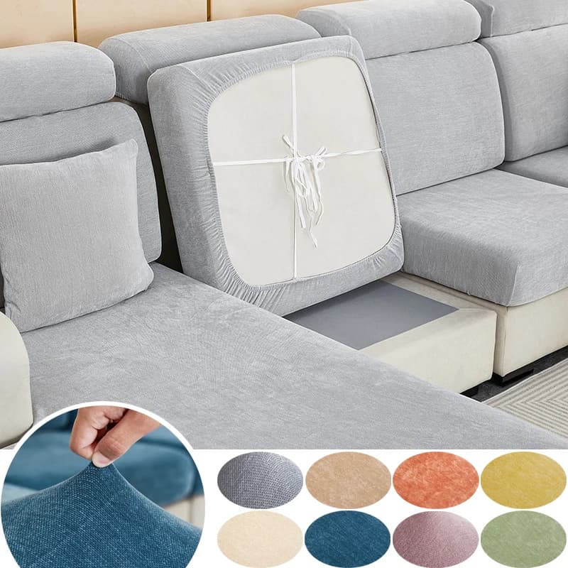 Housse de coussin de siège de canapé en Chenille, extensible, réglable, amovible, housse de canapé, protection pour animaux de compagnie et