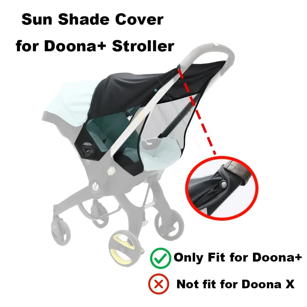 Housse pare-soleil pour Doona+, protection UV complète pour une utilisation estivale en extérieur, compatible avec les poussettes Doona+, Buggie